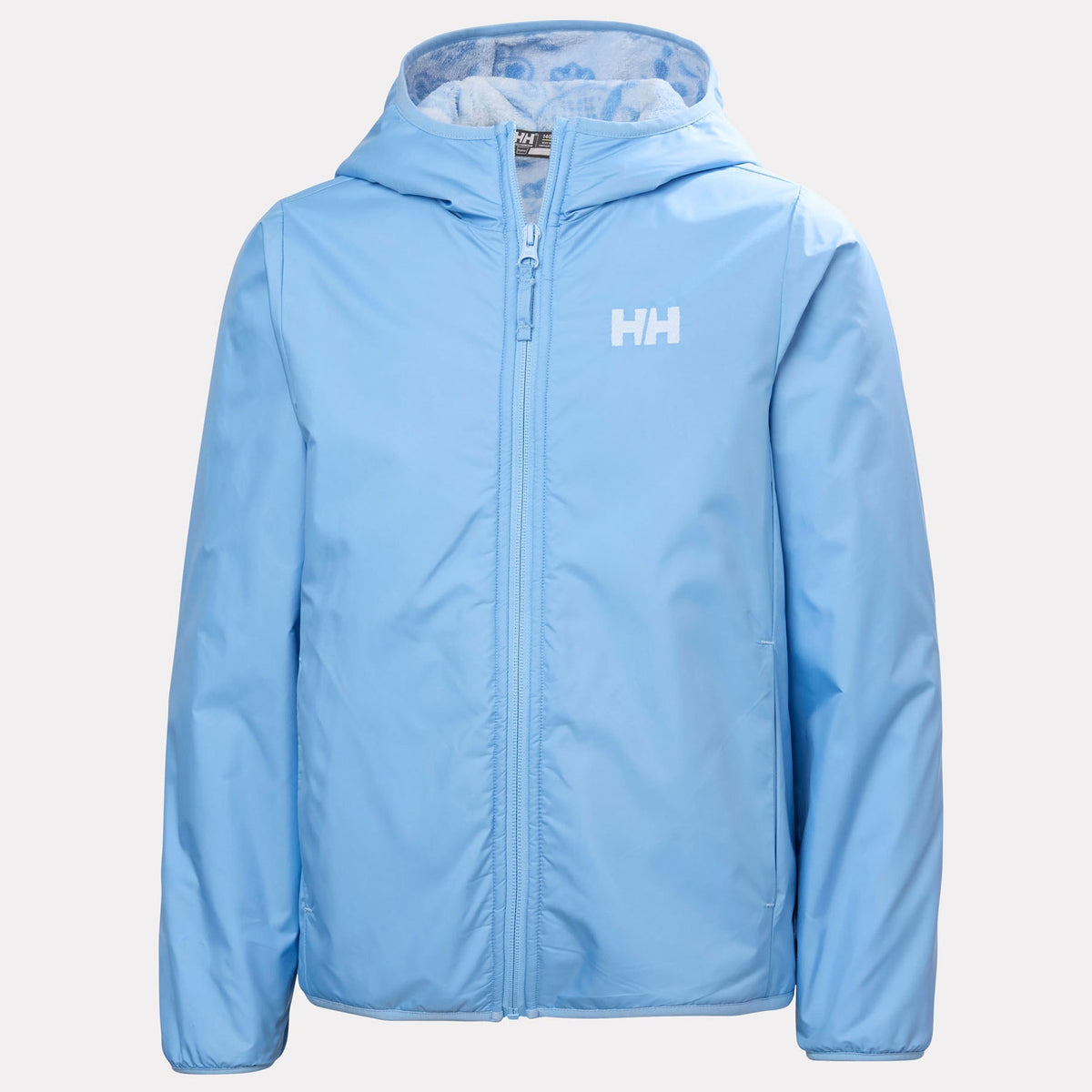 JR CHILL HOODED JACKET, BRIGHT BLUE, 140/10