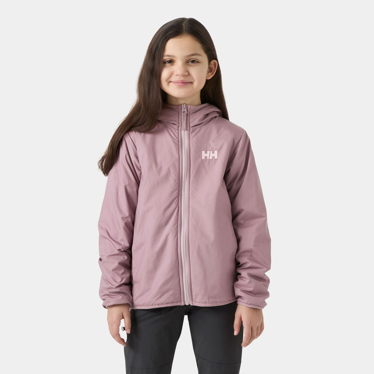 JR CHILL HOODED JACKET, PURPLE CLAY, 140/10
