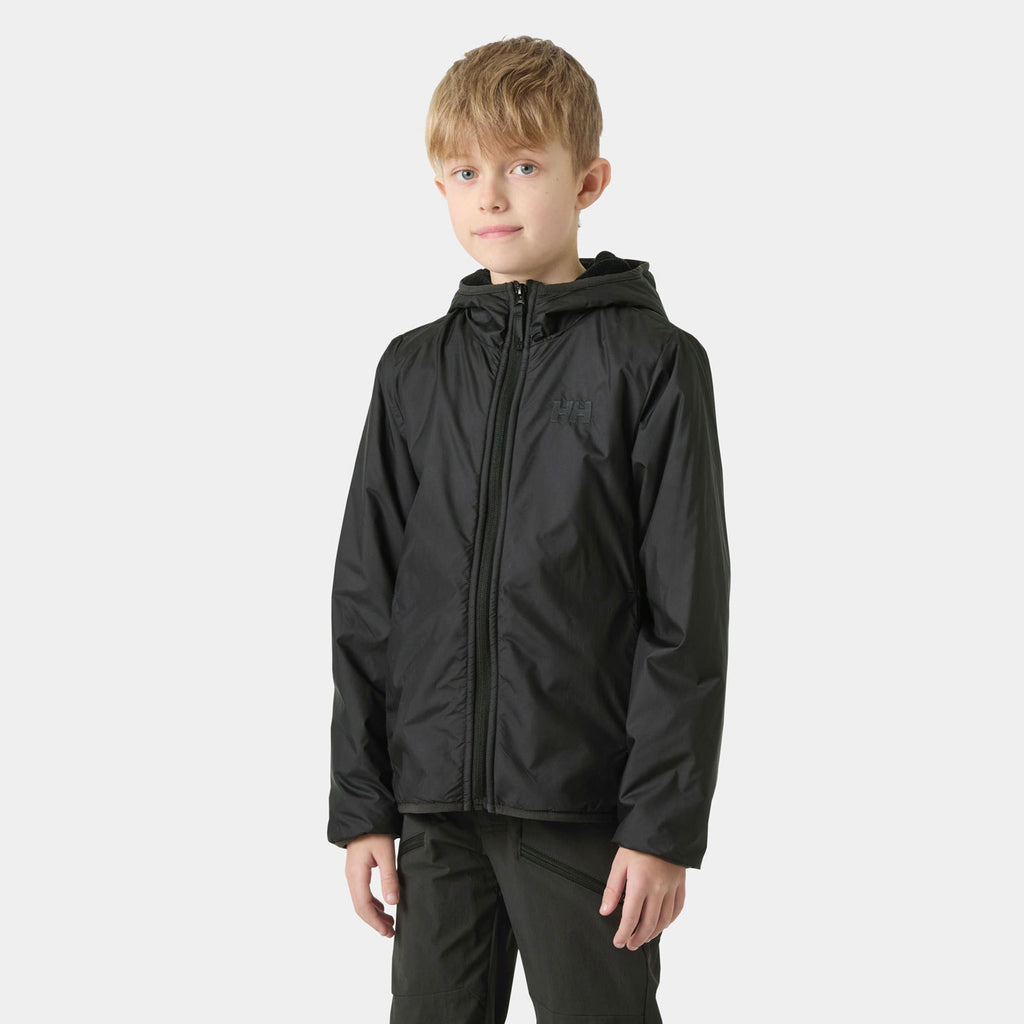 JR CHILL HOODED JACKET, BLACK, 140/10