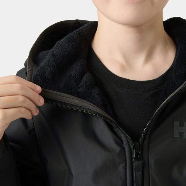JR CHILL HOODED JACKET, BLACK, 140/10