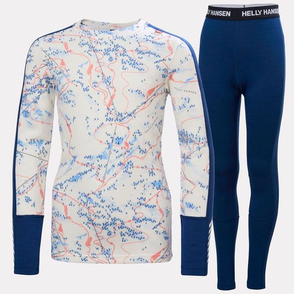JR GRAPHIC LIFA MERINO SET, DARK BLUE A, 140/10