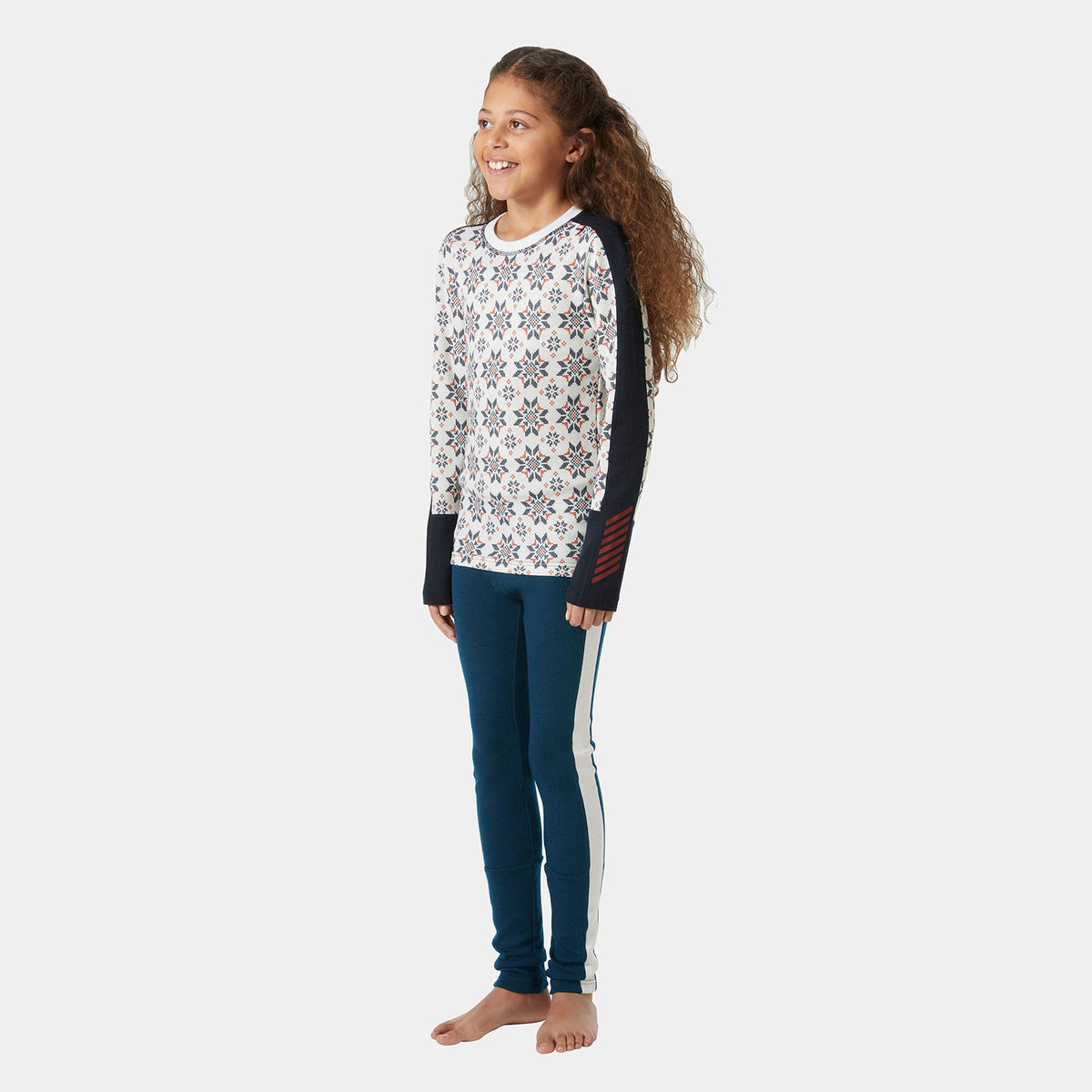 JR GRAPHIC LIFA MERINO SET, NAVY, 152/12 Main image