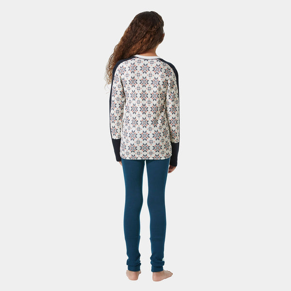 JR GRAPHIC LIFA MERINO SET, NAVY, 152/12