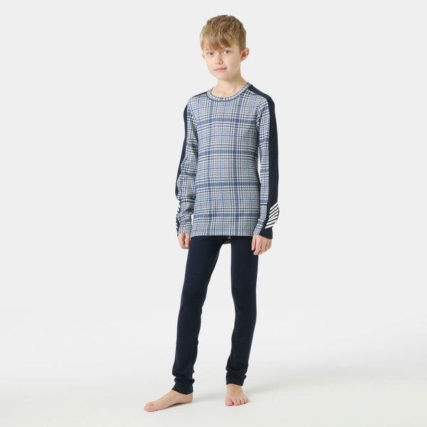 JR GRAPHIC LIFA MERINO SET, NAVY AOP, 140/10