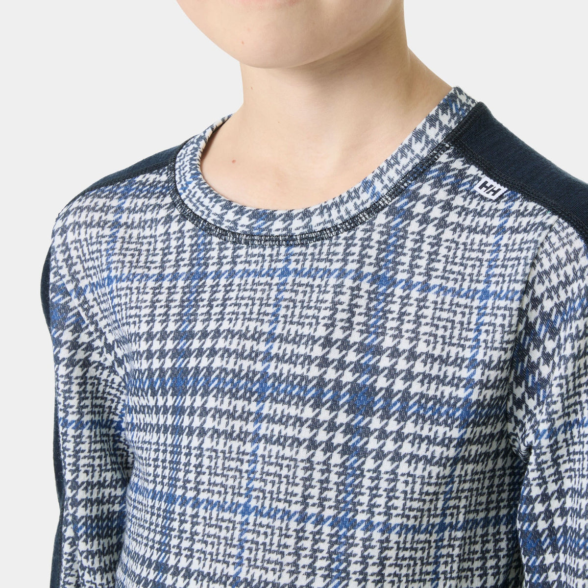 JR GRAPHIC LIFA MERINO SET, NAVY AOP, 140/10