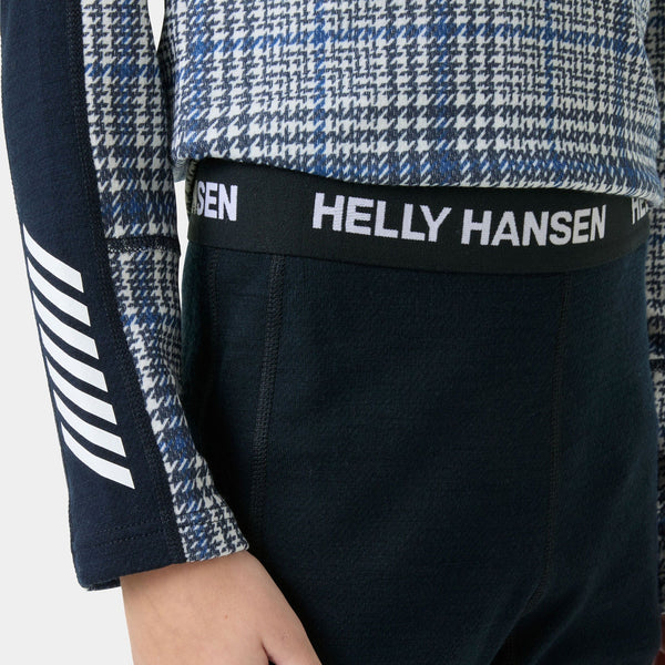 JR GRAPHIC LIFA MERINO SET, NAVY AOP, 140/10