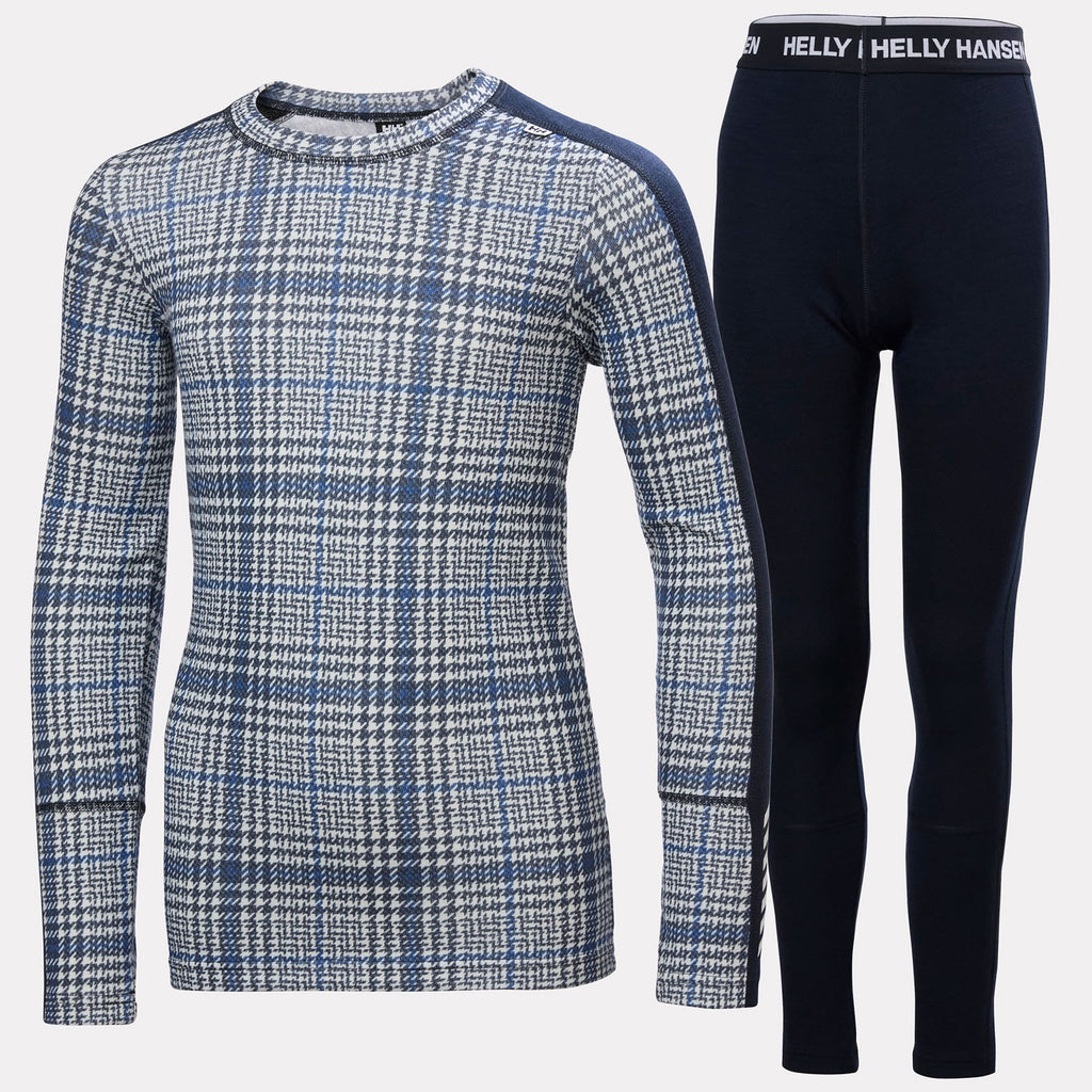 JR GRAPHIC LIFA MERINO SET, NAVY AOP, 140/10