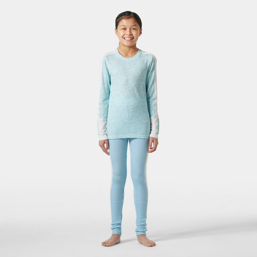 JR GRAPHIC LIFA MERINO SET, LIGHT CYAN, 164/14