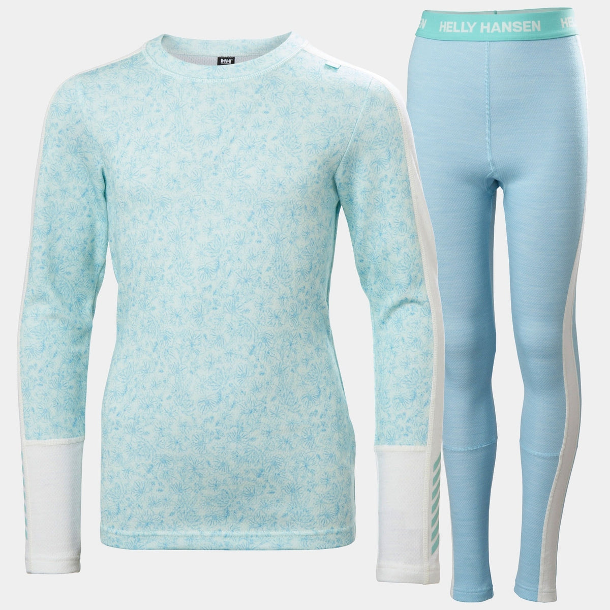 JR GRAPHIC LIFA MERINO SET, LIGHT CYAN, 164/14