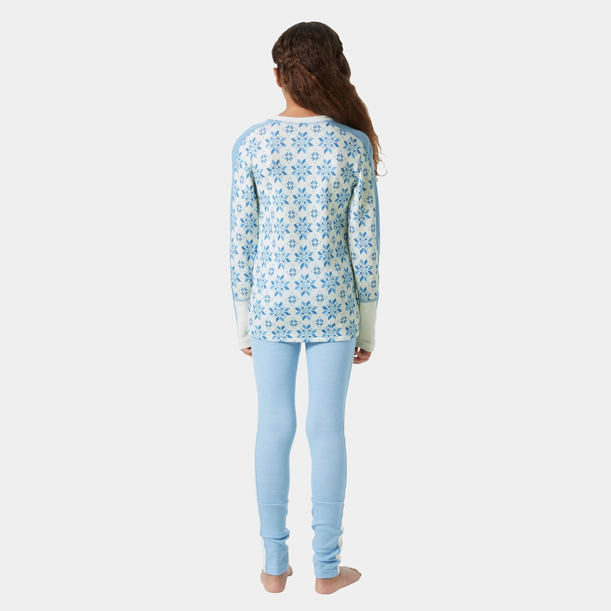JR GRAPHIC LIFA MERINO SET, BRIGHT BLUE, 164/14