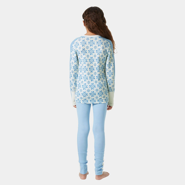 JR GRAPHIC LIFA MERINO SET, BRIGHT BLUE, 164/14