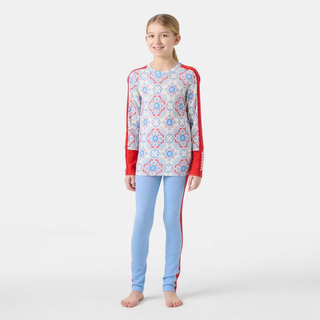 JR GRAPHIC LIFA MERINO SET, BRIGHT BLUE, 140/10