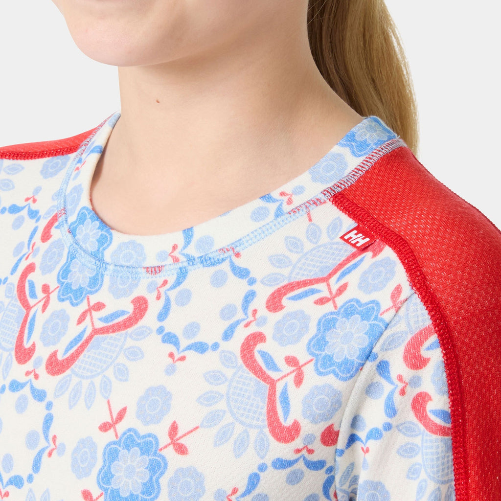 JR GRAPHIC LIFA MERINO SET, BRIGHT BLUE, 140/10