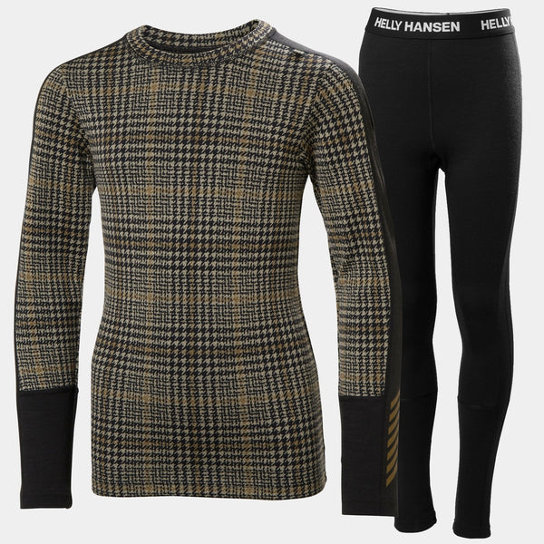 JR GRAPHIC LIFA MERINO SET, SEPIA AOP, 140/10
