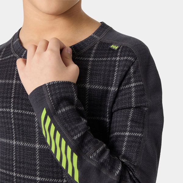 JR GRAPHIC LIFA MERINO SET, THUNDER GRE, 140/10