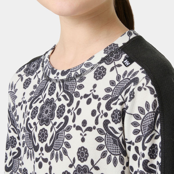JR GRAPHIC LIFA MERINO SET, BLACK AOP, 140/10