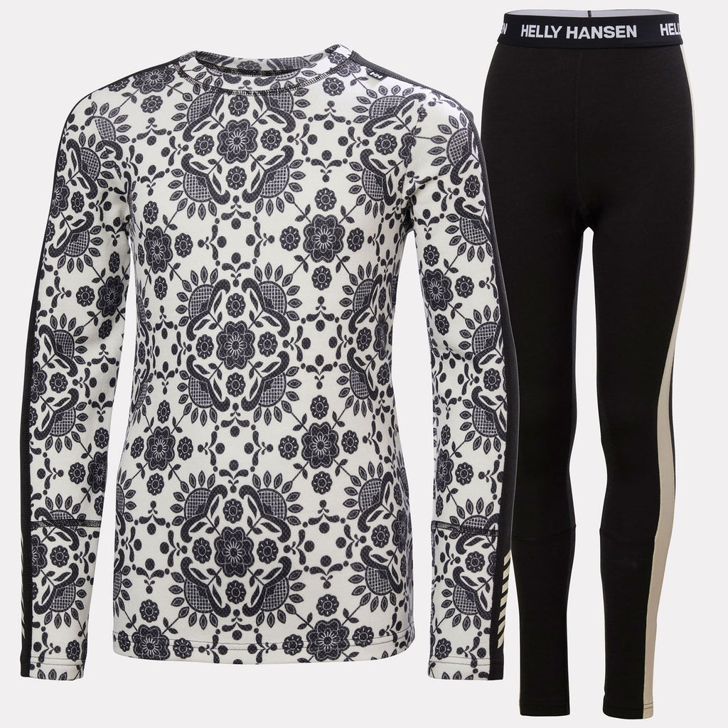 JR GRAPHIC LIFA MERINO SET, BLACK AOP, 140/10