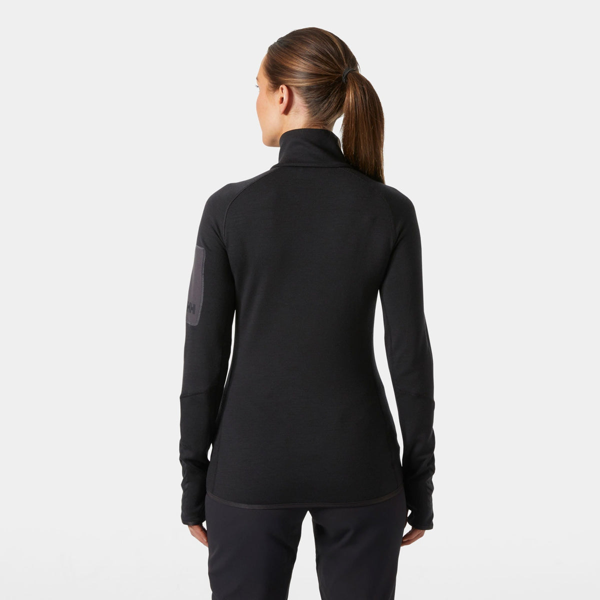 W LIFA MERINO MIDLAYER, BLACK, L