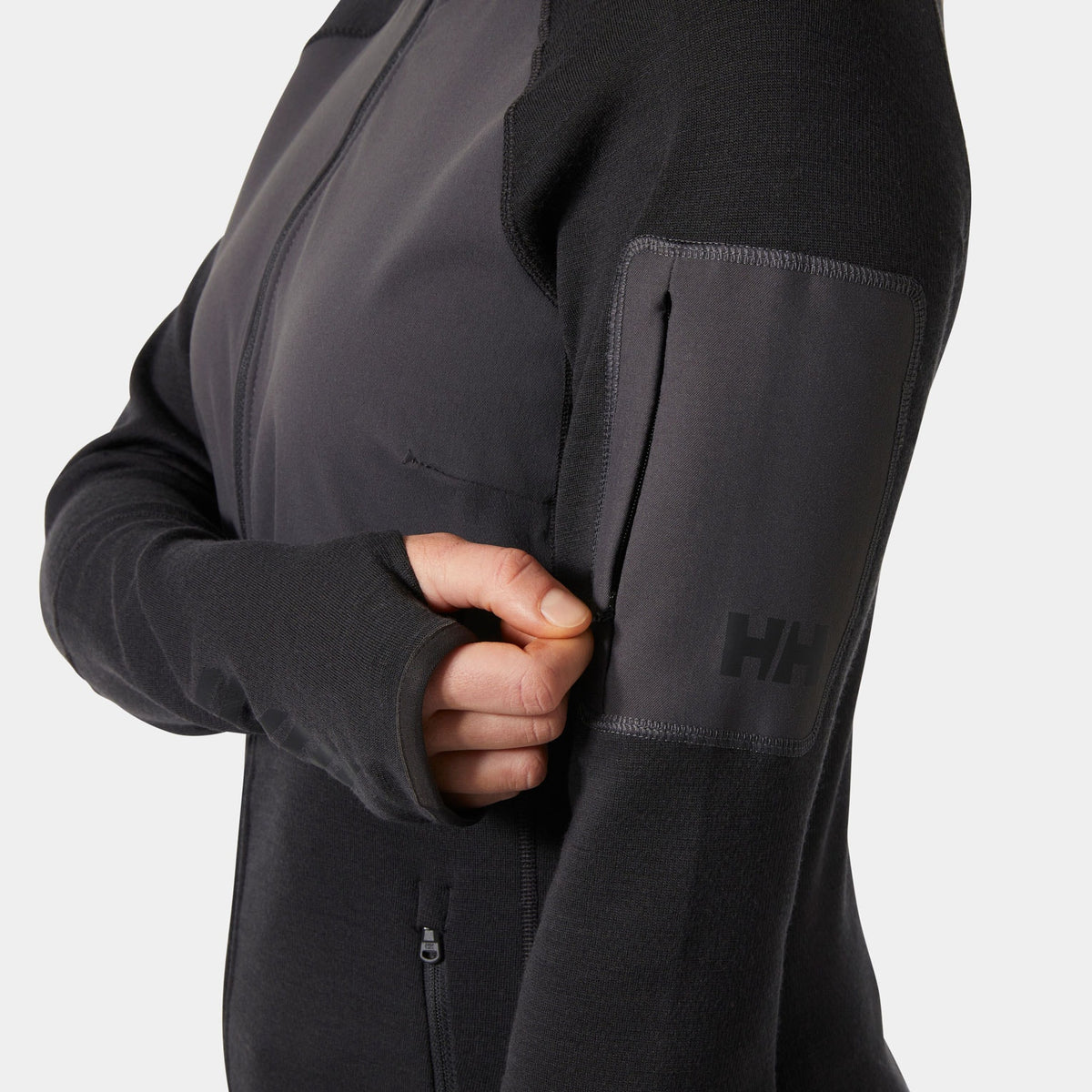 W LIFA MERINO MIDLAYER, BLACK, L