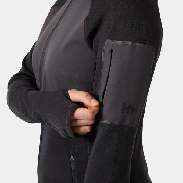 W LIFA MERINO MIDLAYER, BLACK, L