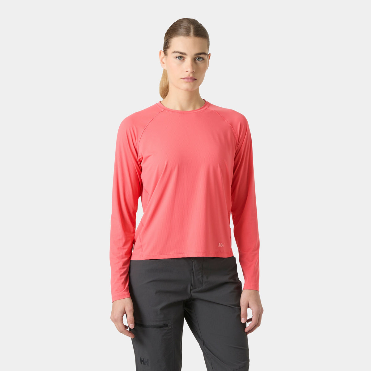 W SHINE SOLEN LS CREW, SUNSET PINK, M