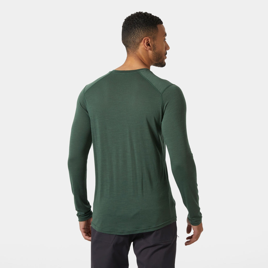 HH DURAWOOL LS HENLEY, JUNGLE GREE, XXL