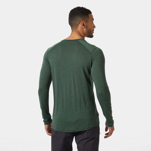 HH DURAWOOL LS HENLEY, JUNGLE GREE, XXL