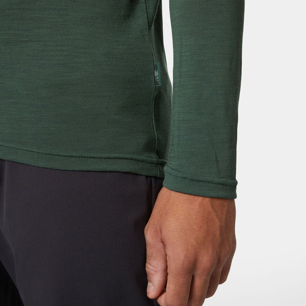 HH DURAWOOL LS HENLEY, JUNGLE GREE, XXL