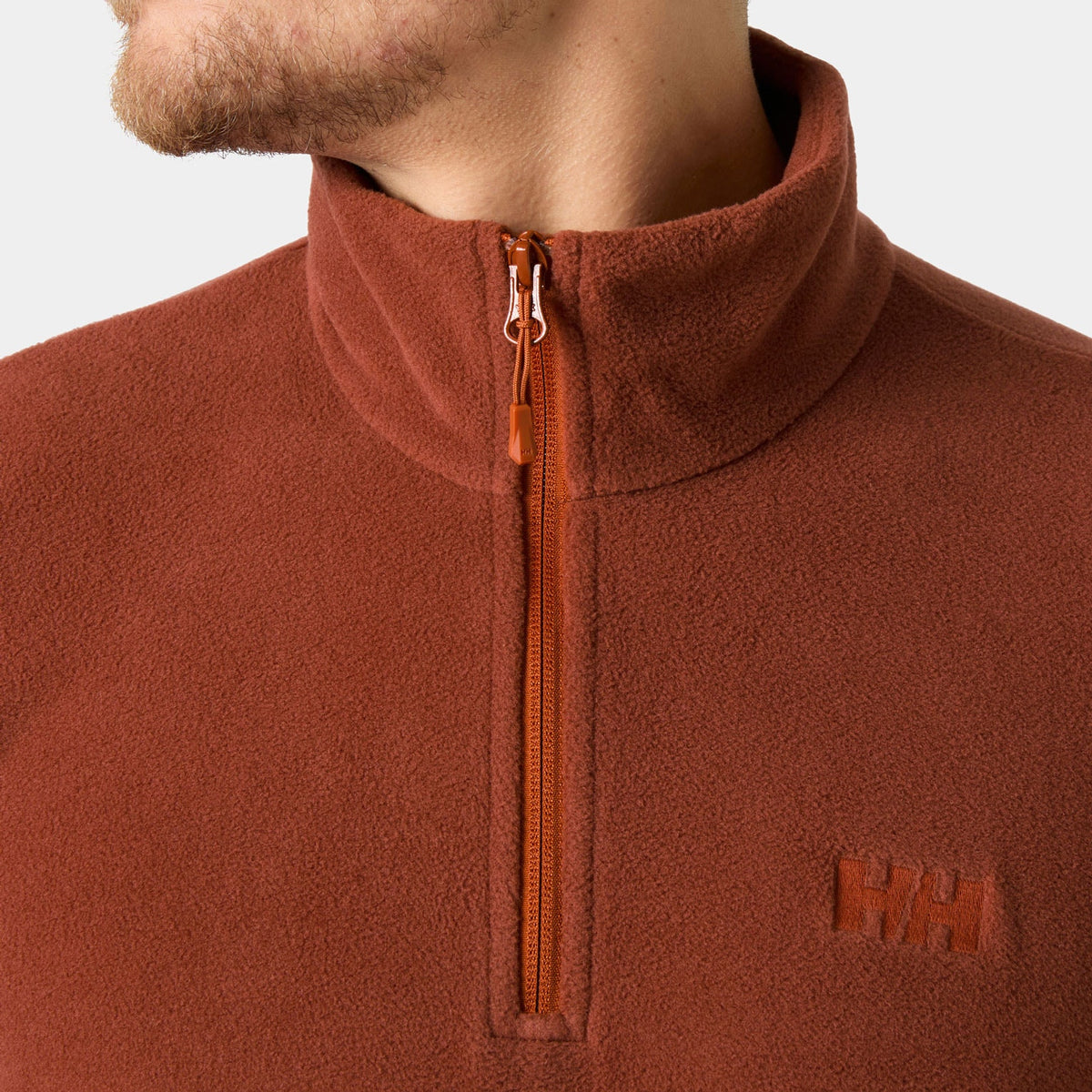 DAYBREAKER 1/2 ZIP FLEECE, IRON OXIDE, XXL