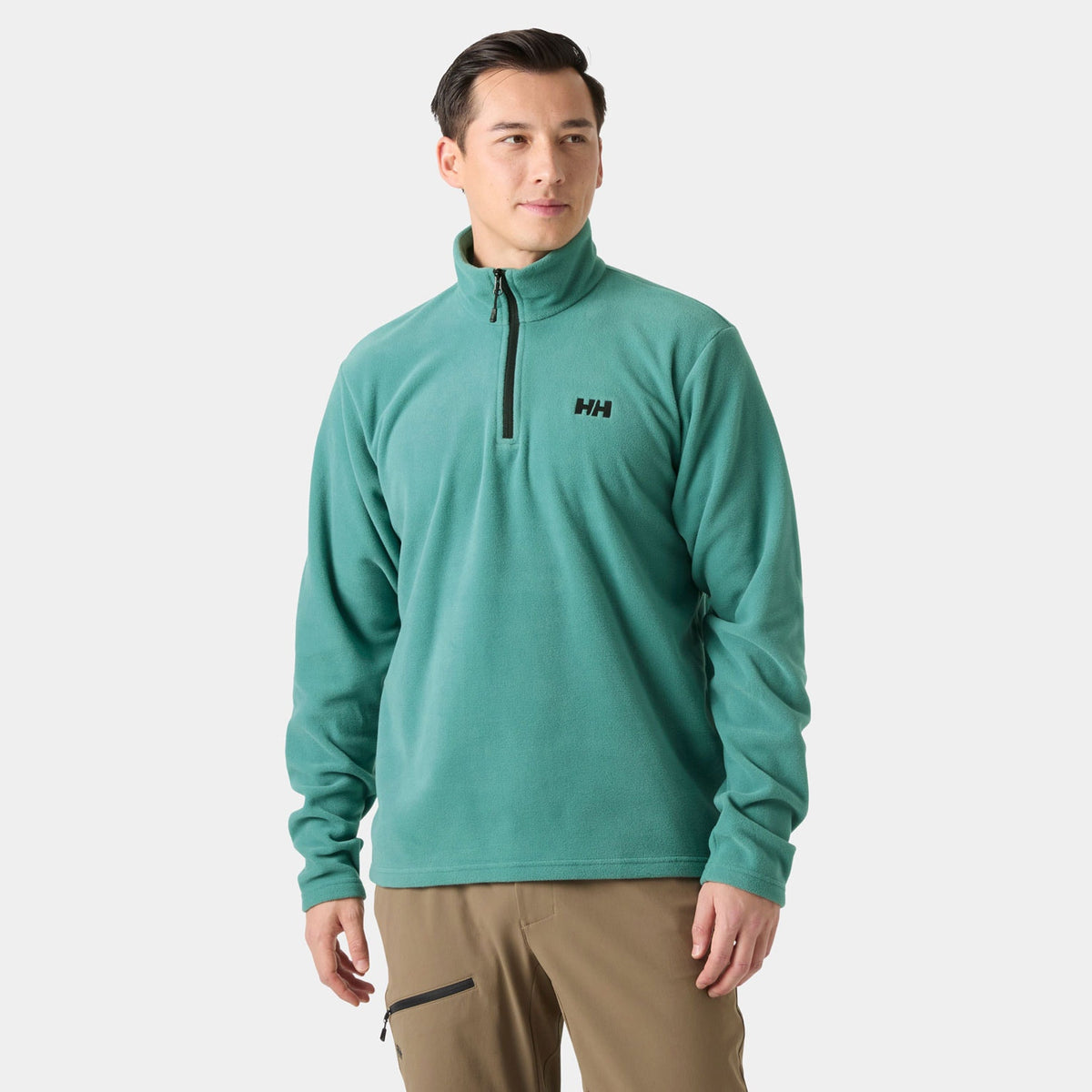 DAYBREAKER 1/2 ZIP FLEECE, OPAL GREEN, XXL