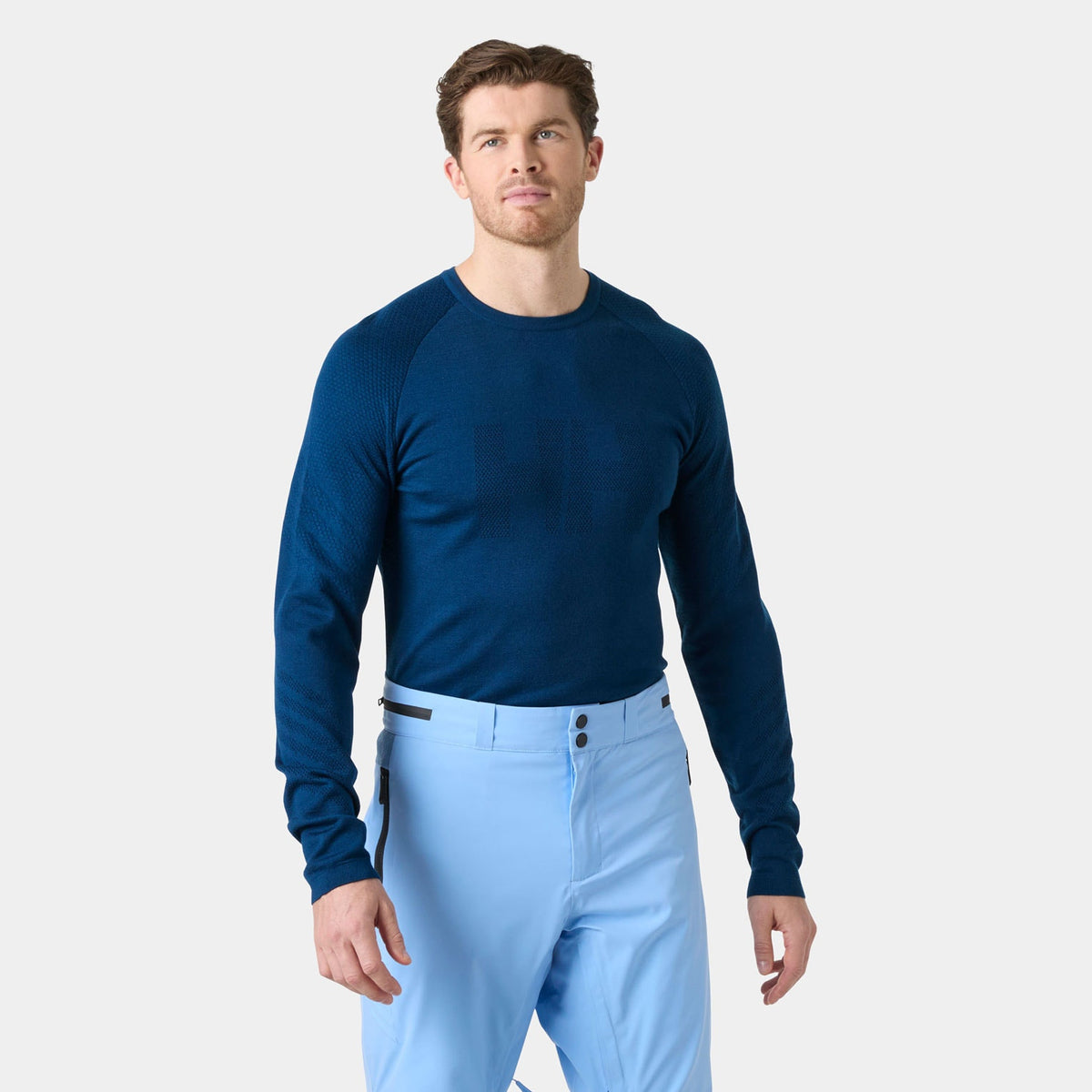 LIFA MERINO KNITEVO CREW, DARK BLUE, XXL