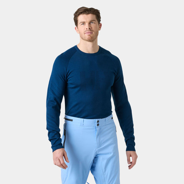 LIFA MERINO KNITEVO CREW, DARK BLUE, XXL