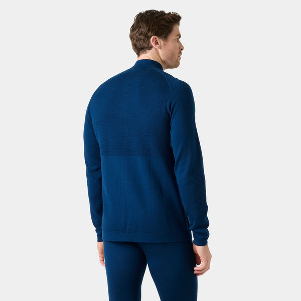LIFA MERINO KNITEVO 1/2 ZIP, DARK BLUE, XXL