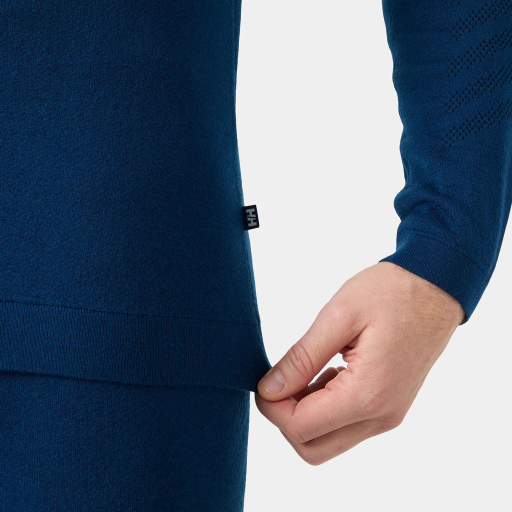 LIFA MERINO KNITEVO 1/2 ZIP, DARK BLUE, XXL