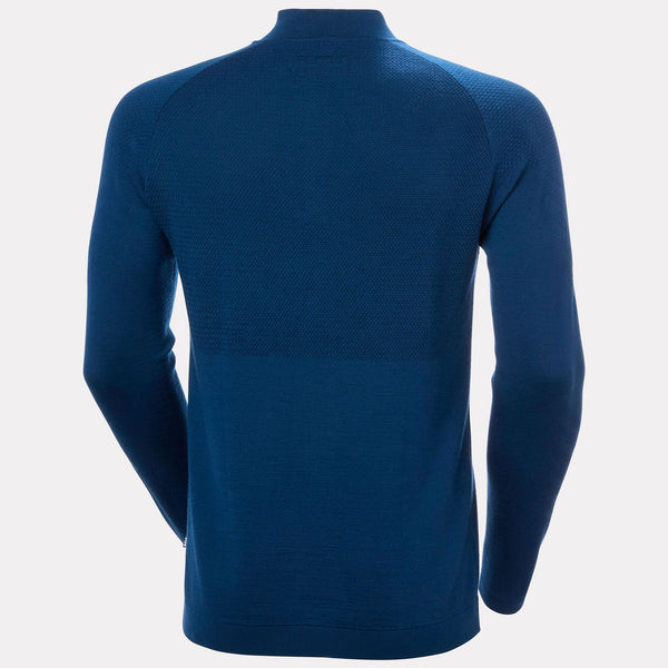 LIFA MERINO KNITEVO 1/2 ZIP, DARK BLUE, XXL