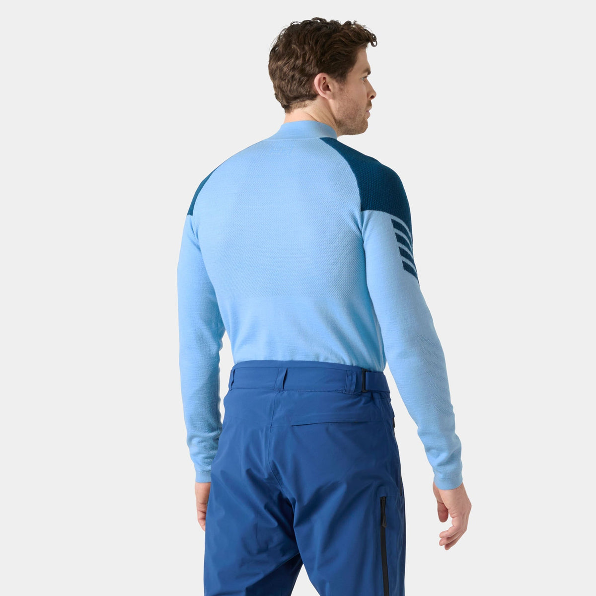 LIFA MERINO KNITEVO 1/2 ZIP, BRIGHT BLUE, XXL
