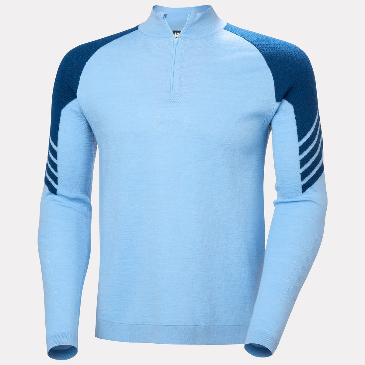 LIFA MERINO KNITEVO 1/2 ZIP, BRIGHT BLUE, XXL