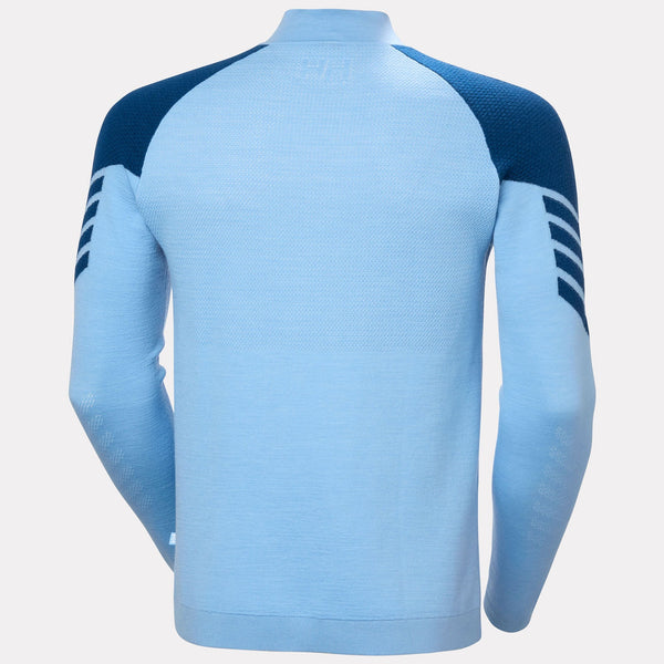 LIFA MERINO KNITEVO 1/2 ZIP, BRIGHT BLUE, XXL