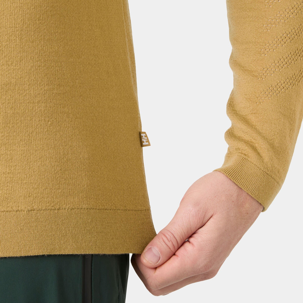 LIFA MERINO KNITEVO 1/2 ZIP, ELMWOOD, XXL