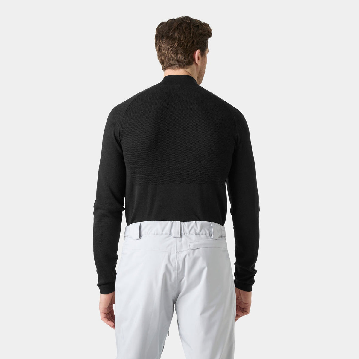 LIFA MERINO KNITEVO 1/2 ZIP, BLACK, XXL