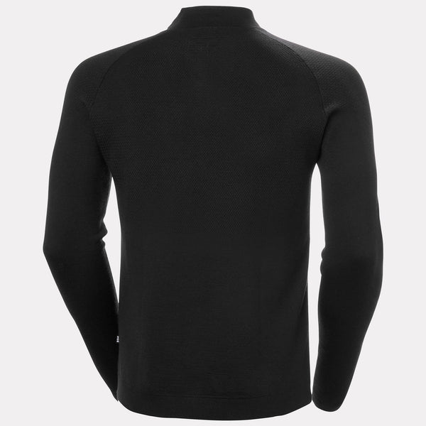 LIFA MERINO KNITEVO 1/2 ZIP, BLACK, XXL