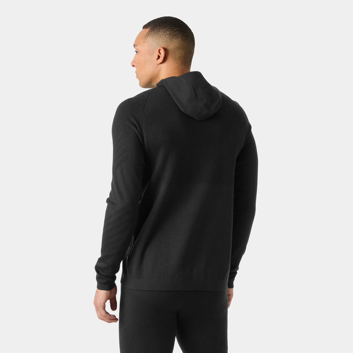 LIFA MERINO KNITEVO HOODIE, BLACK, XXL