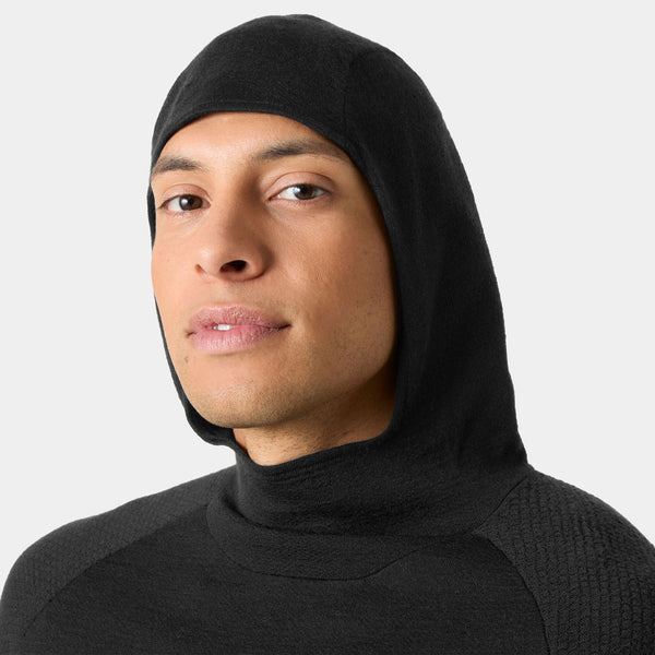 LIFA MERINO KNITEVO HOODIE, BLACK, XXL