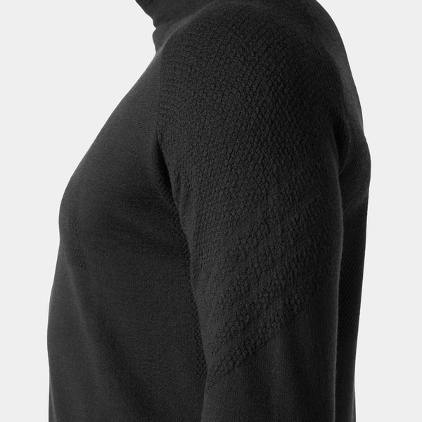 LIFA MERINO KNITEVO HOODIE, BLACK, XXL