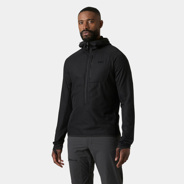 ODIN BREEZE HOODED FLEECE, BLACK, XXL