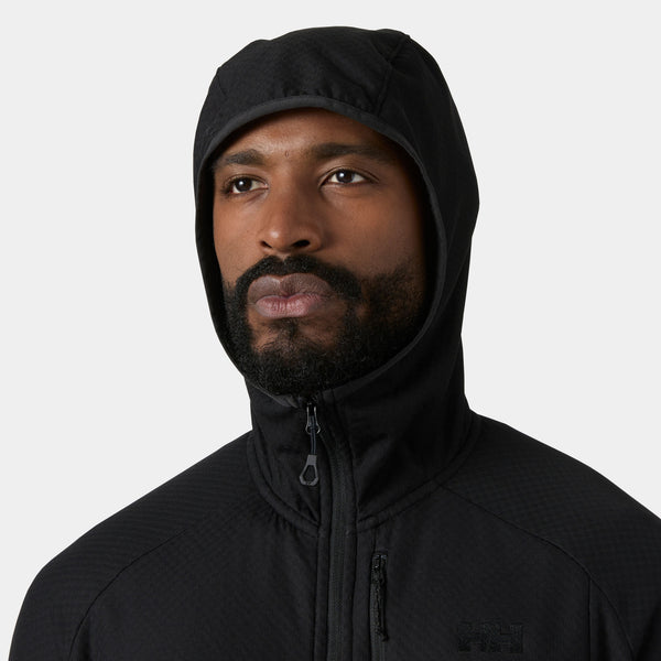 ODIN BREEZE HOODED FLEECE, BLACK, XXL
