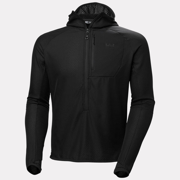 ODIN BREEZE HOODED FLEECE, BLACK, XXL