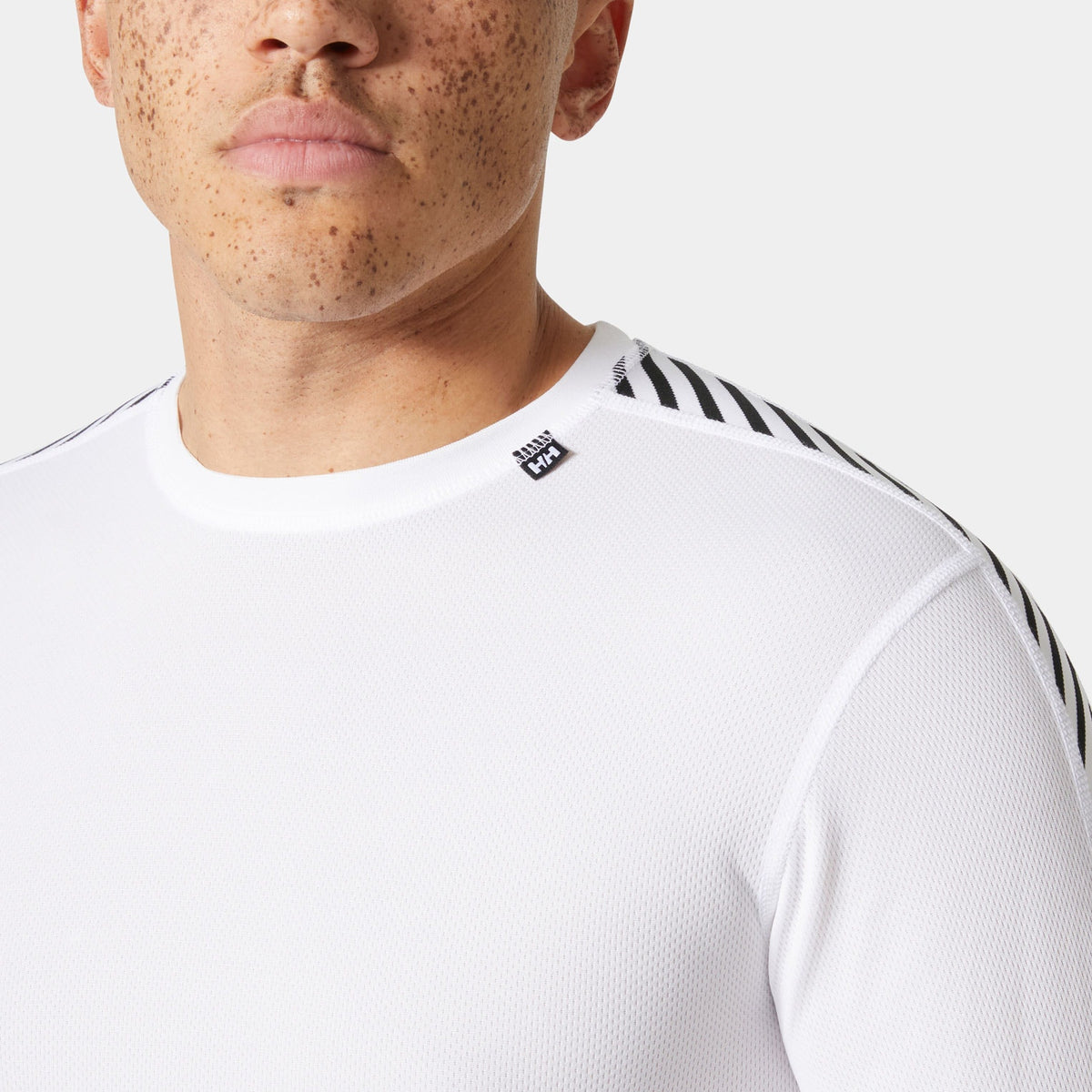 HH DRY STRIPE CREW size XXL (WHITE)