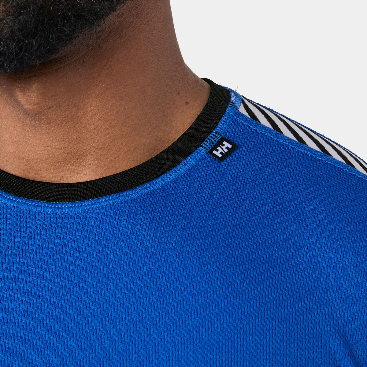 HH LIFA STRIPE CREW, COBALT 20, XXL