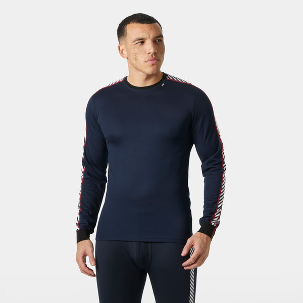 HH LIFA STRIPE CREW, NAVY, XXL